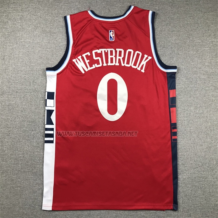Camiseta Russell Westbrook NO 0 Los Angeles Clippers Statement 2024-25 Rojo